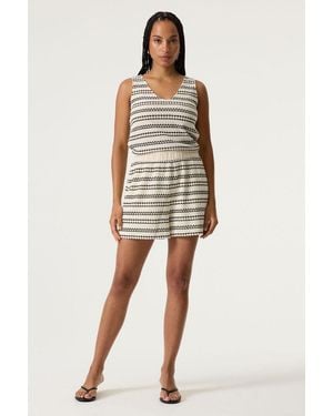 Garcia Short Met Print - Wit
