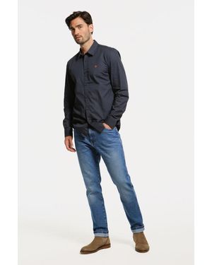Wrangler River Tapered Fit Seeing Double - Blauw