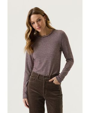 Garcia Longsleeve Gestreept - Bruin