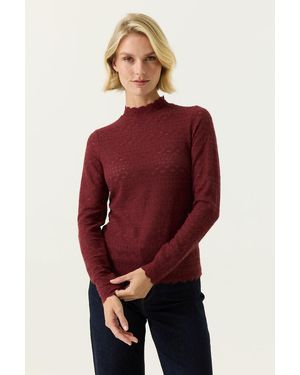 Garcia Longsleeve Bordeaux - Rood