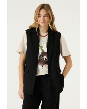 Garcia Mouwloze Blazer - Zwart