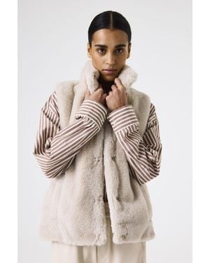 Garcia Gilet Beige - Naturel