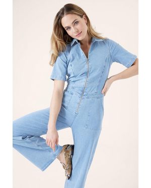 Garcia Denim Jumpsuit Light Used - Blauw