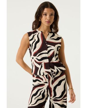 Garcia Top Met Print - Bruin