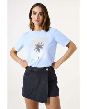 Garcia Denim Skort Dark Used - Blauw