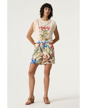 Garcia Short Met Print - Wit