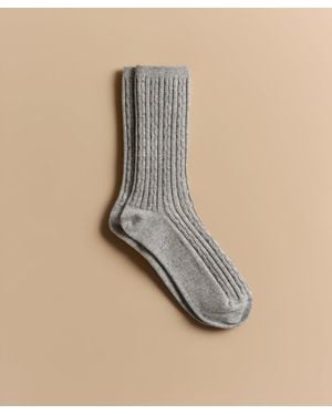 Jenni Kayne Cable Socks - Natural