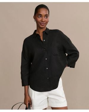 Jenni Kayne Linen Logan Shirt - Black