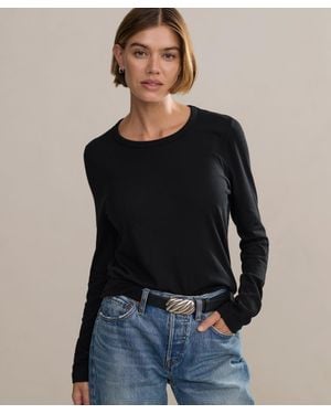 Jenni Kayne Long-Sleeve Slim T-Shirt - Black
