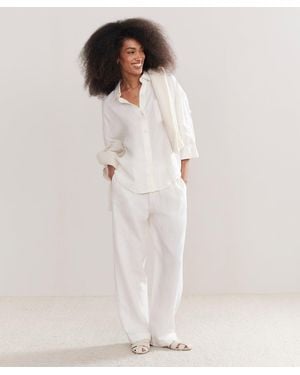 Jenni Kayne Linen Logan Pant - White