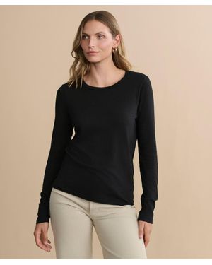 Jenni Kayne Long-Sleeve Slim T-Shirt - Black