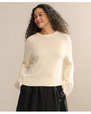 Jenni Kayne Cameron Crewneck Top - Natural