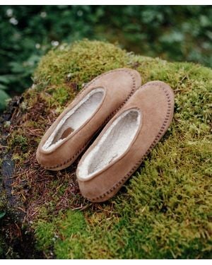 Jenni Kayne Ember Shearling Flat - Green