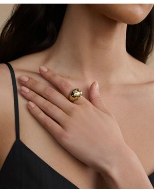 Jenni Kayne Diamond Felix Dome Ring - Brown