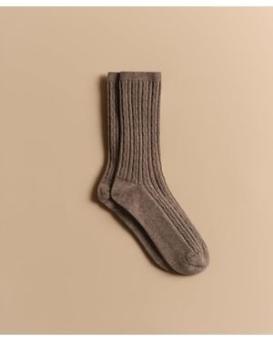 Jenni Kayne Cable Socks - Natural