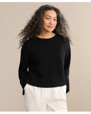Jenni Kayne Cameron Crewneck Top - Black