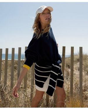 Jenni Kayne Cashmere Marina Crewneck Top - Blue