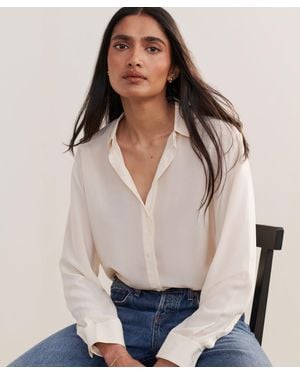 Jenni Kayne Silk Violette Shirt - Natural