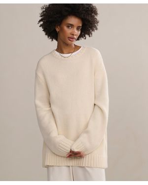 Jenni Kayne Cashmere Amelia Crewneck Top - Natural