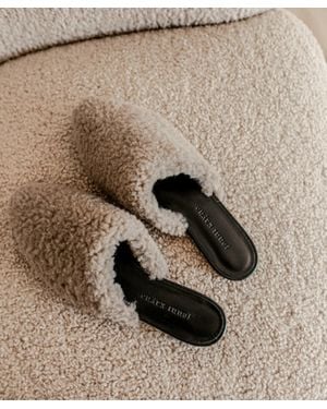Jenni Kayne Shearling Mule - Brown