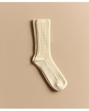 Jenni Kayne Cable Socks - Natural