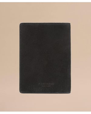 Jenni Kayne Suede Passport Holder - Black