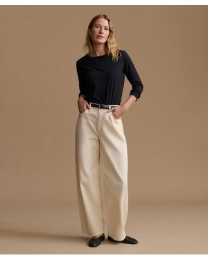Jenni Kayne Long-Sleeve Clean Classic T-Shirt - Natural