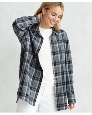 Jenni Kayne Flannel Boyfriend Shirt - Blue