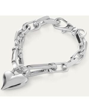 Jenny Bird Padlock Heart Chain Bracelet - Natural