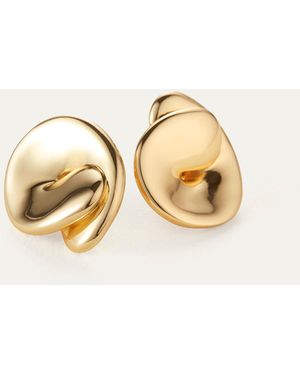 Jenny Bird Rio Button Earrings - Natural