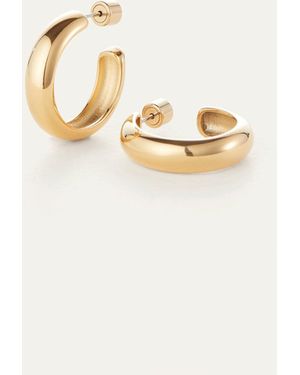 Jenny Bird Staple Hoop Earrings - Medium - Metallic