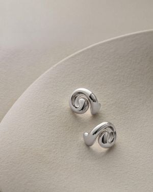 Jenny Bird Small Gio Earrings - Grey