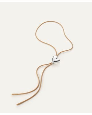 Jenny Bird Art Heart Bolo Tie - Natural