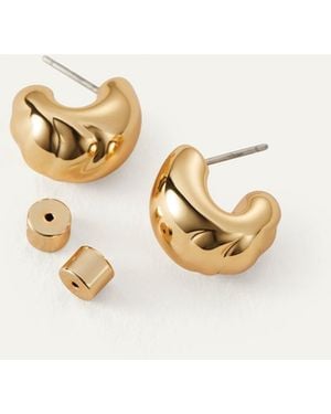Jenny Bird Small Nelle Hoop Earrings - White
