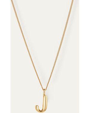 Jenny Bird Monogram Necklace - J - Natural