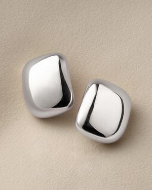 Jenny Bird Large Tate Earrings - Metallic