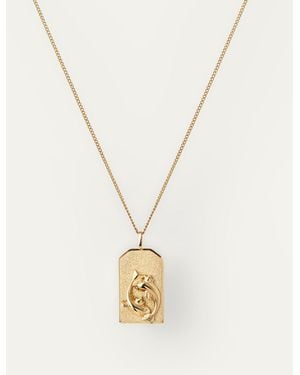 Jenny Bird The Pisces Zodiac Pendant Necklace - Metallic