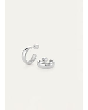 Jenny Bird Staple Hoop Earrings - Small - Natural