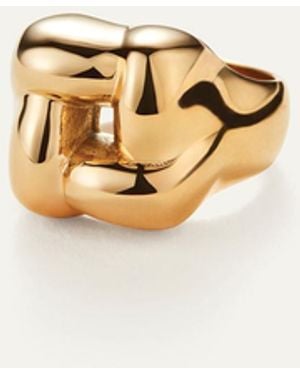 Jenny Bird Woven Square Ring - White