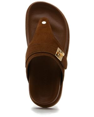 Steve Madden "Steve Madden Thona Sandal Chestnut Suede - Brown