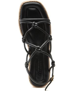 MERCEDES CASTILLO "Mercedes Castillo Camille Platform Sandal Leather - Black