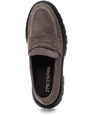 275 Central "275 Central Lewis Loafer Fango Suede - Gray