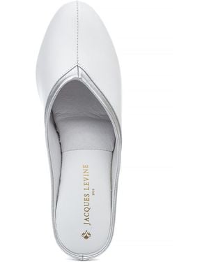 Jacques Levine "Jacques Levine 4640 Slipper - White
