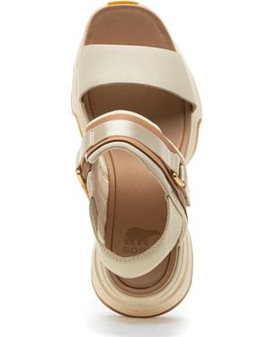 Sorel "Sorel Kinetic Impact Slingback Heel Sandal Honey/Sea Salt - Natural