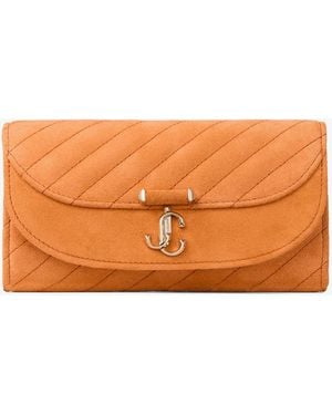 Jimmy Choo Curve Wallet With Chain - Orange