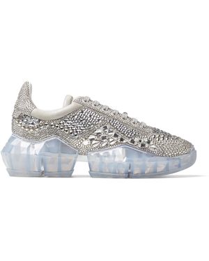 Jimmy Choo Crystal Shimmer Sneakers - Metallic