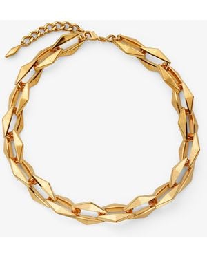 Jimmy Choo Diamond Chain Necklace - Metallic