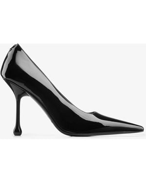 Jimmy Choo Ixia 95 Patent Leather Court Shoes - Black