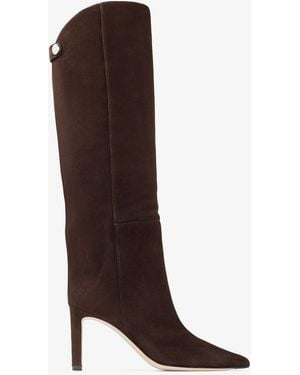 Jimmy Choo Alizze Knee Boot 85 - Brown