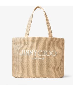 Jimmy Choo Beach Tote East-West - Natur